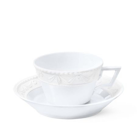 KPM Blanc Nouveau Teetasse komplett