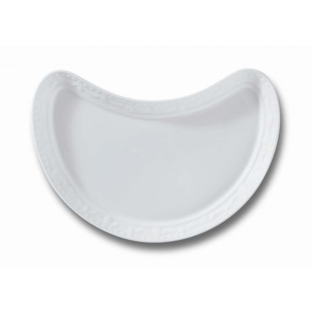 KPM Blanc Nouveau Salatteller, halbmondförmig
